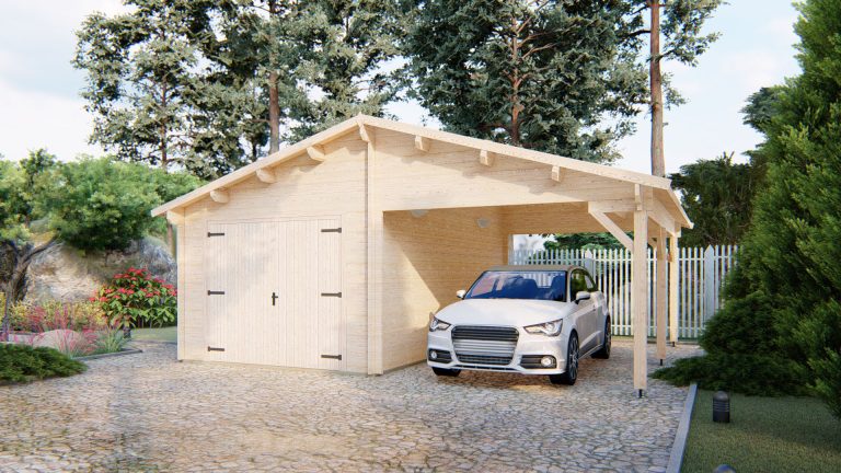 Garage+carport 6,8x5,4 44mm_2 - Photo